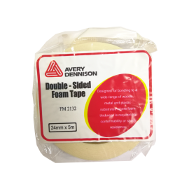 Avery Dennison FM2132 1 in. x 5M Double-Sided Foam Tape